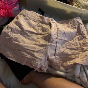 Forever 21 pink linen shorts
